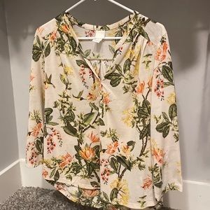H&M Floral Blouse Top